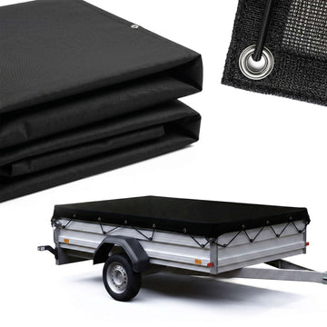 Trailer Cargo Net, Fine-Mesh, 2 x 3.5 m, Black
