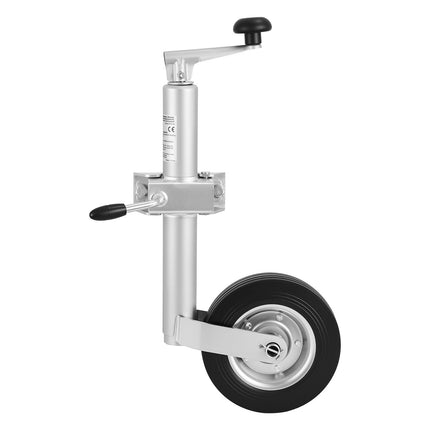 Trailer Jack With Wheel, 150 kg, Bolt-On Fold-Up