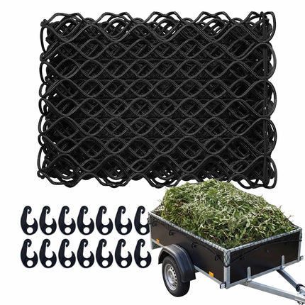 Trailer Net 2x3m Black, Durable PP Plastic