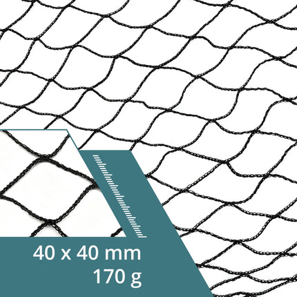 Trailer Net, Black, 1x2m, Durable PP Plastic