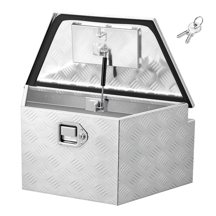Trailer Tongue Tool Box, Aluminum 26 x 13 x 12 in, Lock