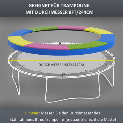 Trampoline edge protection 244 Cm - UV protected, weather resistant