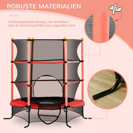 Mini Garden trampoline with safety net, Ø163 cm, Up to 50 kg