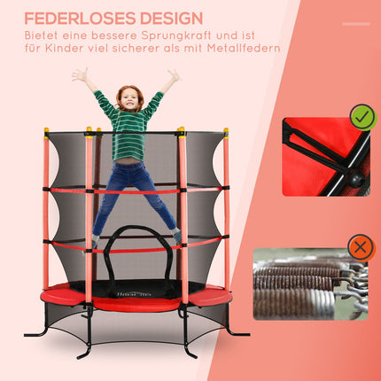Mini Garden trampoline with safety net, Ø163 cm, Up to 50 kg