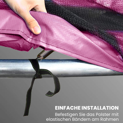 Trampoline Pad Cover, Waterproof, Tear-Resistant, Ø366 cm, Pink