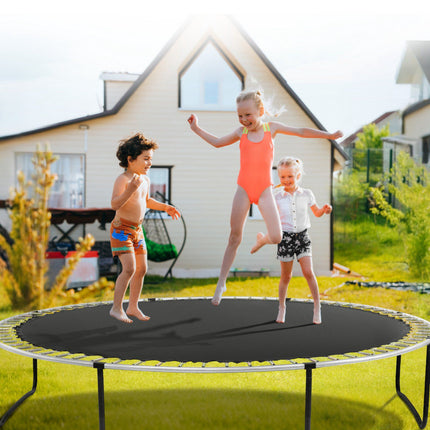 Trampoline Replacement Mat for 12 ft Round Frame, 72 V-Rings, 5.5 in Springs