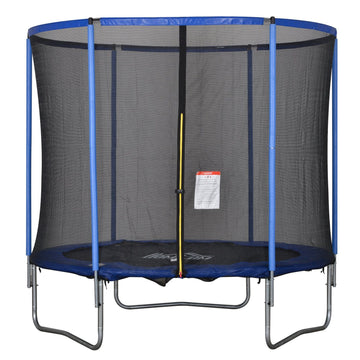 Indoor/outdoor trampoline with safety net, 113.6 kg limit