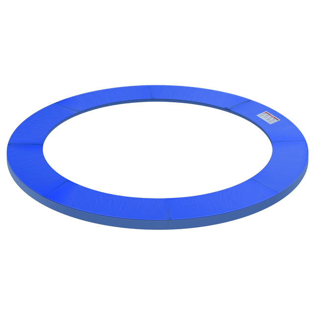 Trampoline accessory set with protective net and weather protection, blue