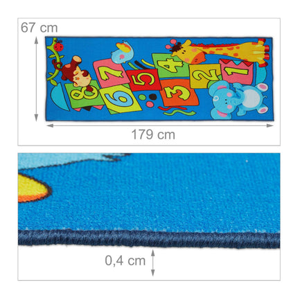 Trampoline with animals for children