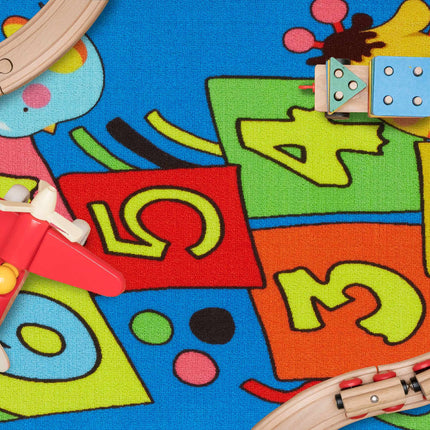 Trampoline with animals for children