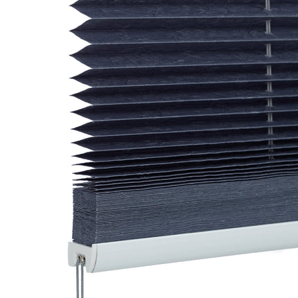 Translucent Grey Pleated Blinds – No Drill, Polyester