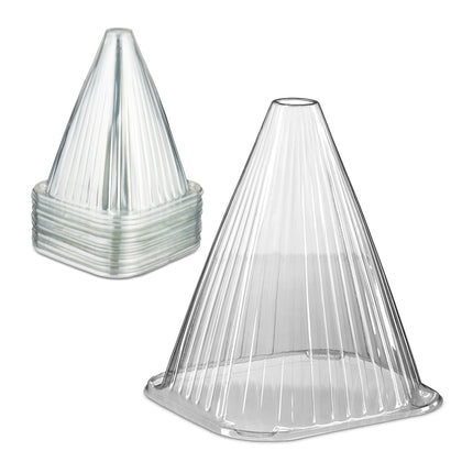 Transparent Plant Protection Cones, Set of 80