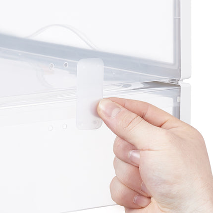Transparent Shoe Boxes with Doors, 6-Pack Stackable