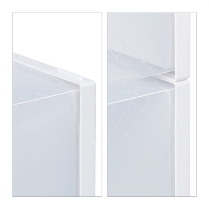 Transparent Shoe Storage Boxes, Set of 12
