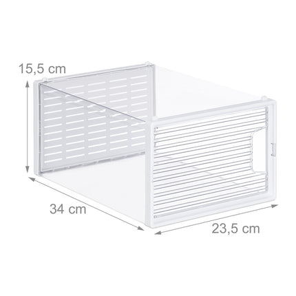 Transparent Shoe Storage Boxes, Set of 6