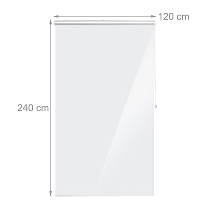 Transparent Water-Repellent Bathroom Roller Blind