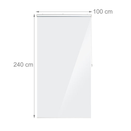 Transparent Water-Repellent Bathroom Roller Blind