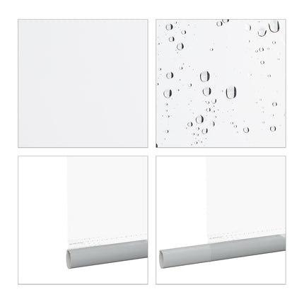 Transparent Water-Repellent Bathroom Roller Blind