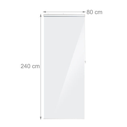 Transparent Water-Repellent Bathroom Roller Blind