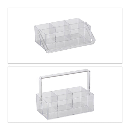 Transparent bag with handle