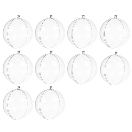 Transparent baubles 12 cm, set of 10 Ruhhy 22279