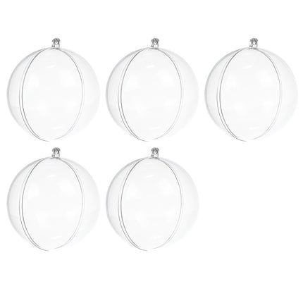Transparent baubles 12 cm - set of 5 Ruhhy 22278