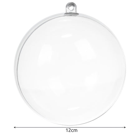 Transparent baubles 12 cm - set of 5 Ruhhy 22278