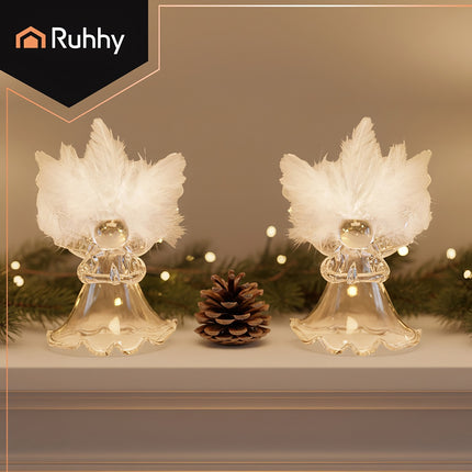Transparent baubles - angels, 6 pcs. Ruhhy 22497