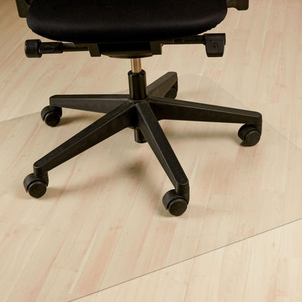 Transparent floor cover office chair