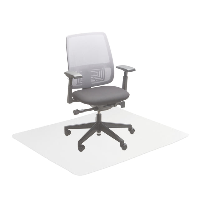 Transparent floor cover office chair
