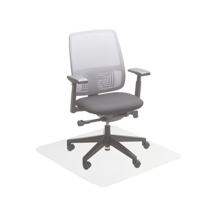 Transparent floor cover office chair
