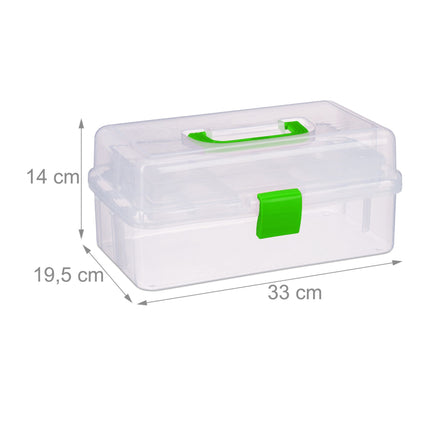 Transparent plastic box
