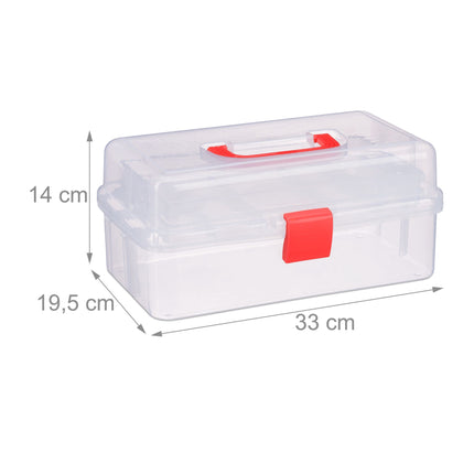 Transparent plastic box