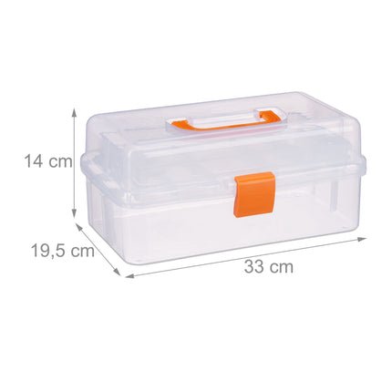 Transparent plastic box