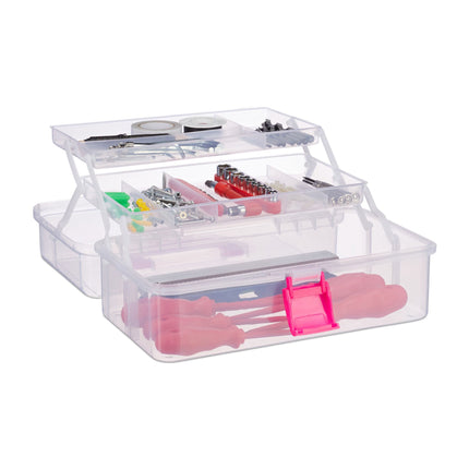 Transparent plastic box