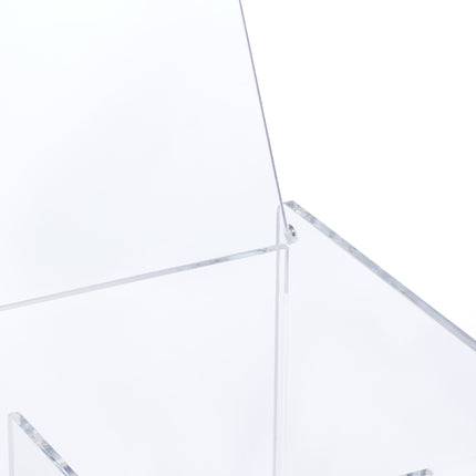 Transparent tea box with 6 compartments