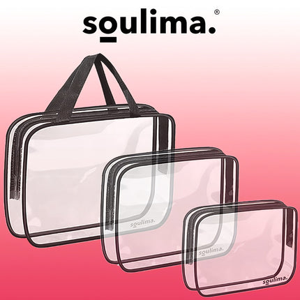 Transparent toiletry bag 3in1 Soulima 21448