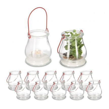 Transparent wind light set of 12