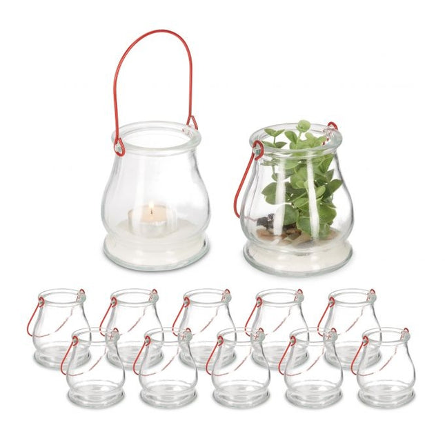 Transparent wind light set of 12