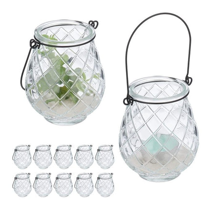 Transparent wind light set of 12