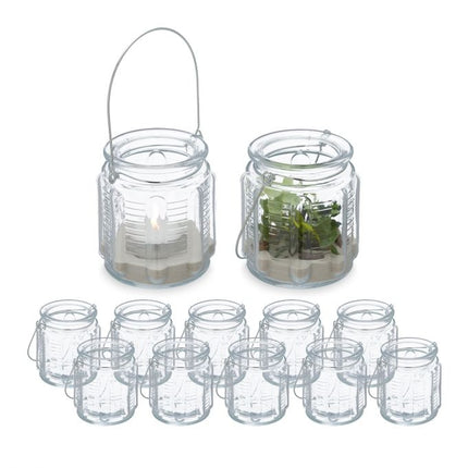 Transparent wind light set of 12
