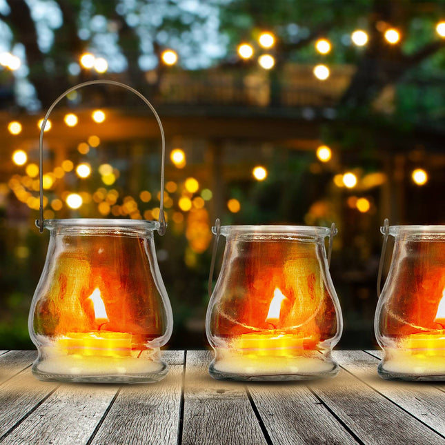 Transparent wind light set of 12