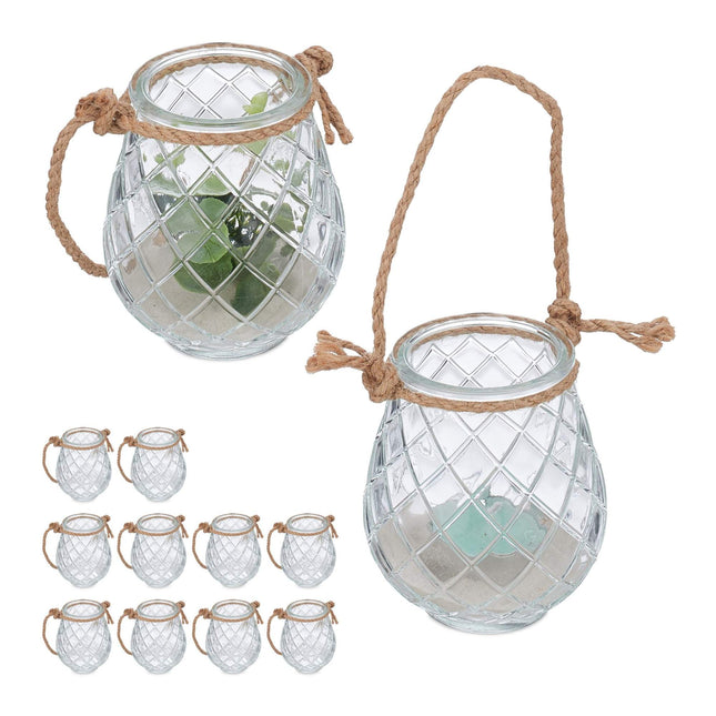Transparent wind light set of 12