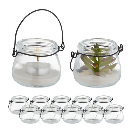 Transparent wind light set of 12