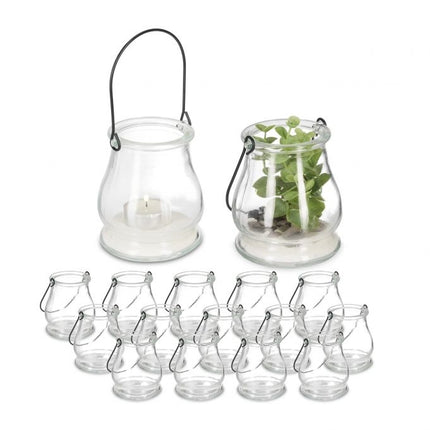 Transparent wind light set of 16