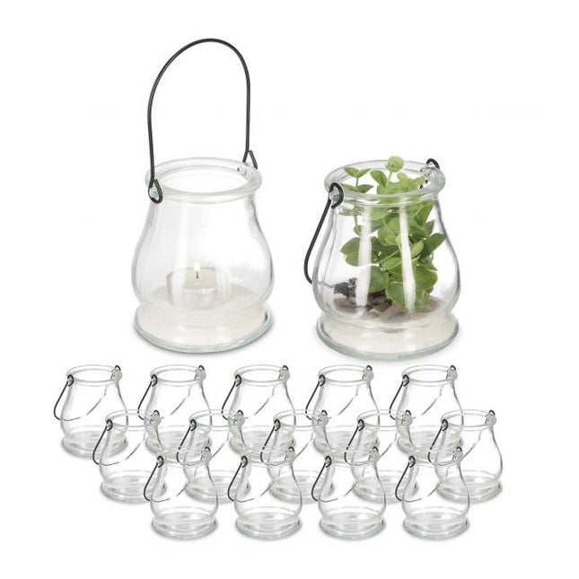 Transparent wind light set of 16