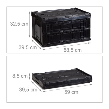 Transport box 60 liters with lid
