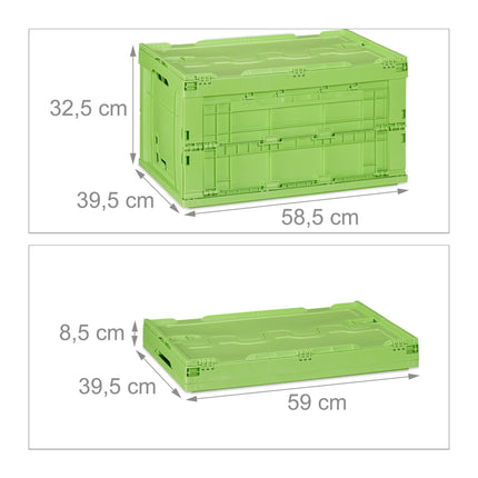 Transport box 60 liters with lid
