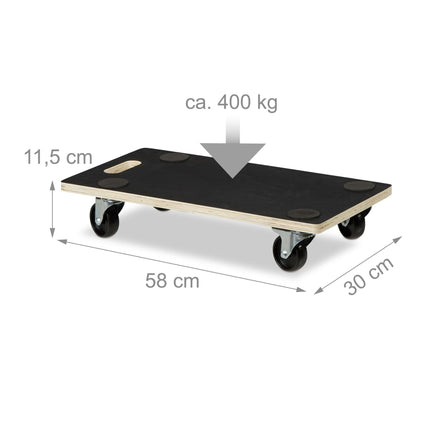 Transport roller with brake 400 kg