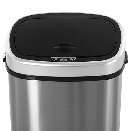 Automatic 58L waste bin in stainless steel with sensor